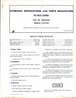 Overhaul Instructions with Parts Breakdown for Fuel Nozzle Assembly Part No. 303D442G2