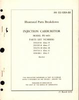 Illustrated Parts Breakdown for Injection Carburetor Model PR-58E5 Parts List 391221, 391395, 391451, 391544, 391648