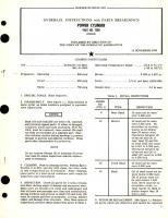 Overhaul Instructions with Parts Breakdown for Power Cylinder Part No. 1200 