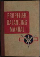 Propeller Balancing Instruction Manual