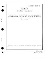 Overhaul Instructions for Auxiliary Landing Gear Wheels 