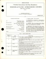 Overhaul Instructions with Parts Breakdown for Solenoid Actuated Supercharger Control - Part 1359-526565 