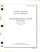 Overhaul Instructions with Parts Breakdown for Electromechanical Linear Actuator - Part 525034