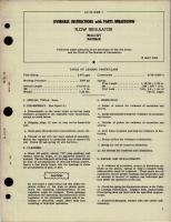 Overhaul Instructions with Parts Breakdown for Flow Regulator - 1964-6-2.875 