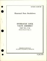 Illustrated Parts Breakdown for Hydraulic Lock Valve Assembly - Part 27700