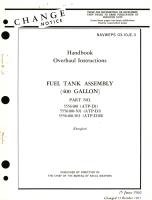 Overhaul Instructions for Fuel Tank Assembly (400 Gallon) Part No 5556400 (ATP-D1) (ATP-D1) (ATP-D1B)