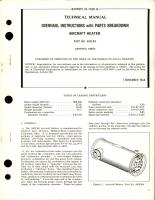Overhaul Instructions with Parts Breakdown for Aircraft Heater - Part A83C84 