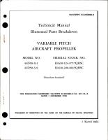 Illustrated Parts Breakdown for Variable Pitch Aircraft Propeller - Models 43D50-311 and 43D50-321