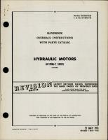 Overhaul Instructions with Parts Catalog for Hydraulic Motors - Models MF-3906-2 Series 