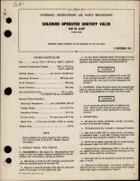 Overhaul Instructions w Parts for Solenoid Operated Shutoff Valve - Part 35-029 