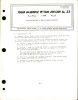  Flight Handbook Interim Revision 13 for the T-28B