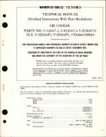 Overhaul Instructions with Parts Breakdown for Oil Cooler