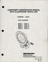 Maintenance Manual for Landing Light - Part G5400 Series 