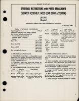 Overhaul Instructions with Parts Breakdown for Nose Gear Door Actuating Cylinder Assembly - 3547970 