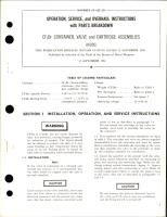 Operation, Service and Overhaul Instructions with Parts Breakdown for CF3Br Container, Valve and Cartridge Assemblies