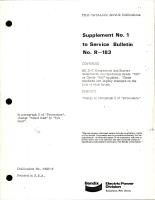 Supplement No. 1 for D-C Generators & Starter Generators Change in Procedure - Grade 166 and 859 Brushes
