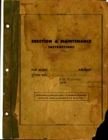 Erection and Maintenance Instructions for T-6, SNJ-3, -4, -5, and -6