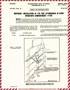 Installation of 2TB Fire Extinguisher in Radio Operator's Compartment for P-61B