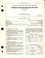 Overhaul Instructions with Parts Breakdown for Pressure Actuated Slide Shut-Off Valve - Part 117695