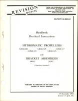 Revision to Overhaul Instructions for Hydromatic Propellers with Bracket Assemblies