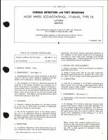 Overhaul Instructions with Parts Breakdown for Nose Wheel (Co-Rotating) 17:00-20, Type III