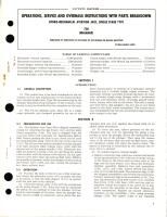 Operations, Service and Overhaul Instructions with Parts Breakdown for Hydro Mechanical Aviation Jack, Single Stage Type 700