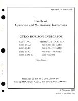 Operation and Maintenance Instructions for Gyro Horizon Indicator Part No. 14609-1S, 14609-1AW 