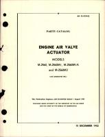 Parts Catalog for Engine Air Valve Actuator - Models M-2560, M-2560MI, M-2560MIA, and M-2560M3