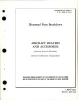 Illustrated Parts Breakdown for Aircraft Heaters and Accessories 