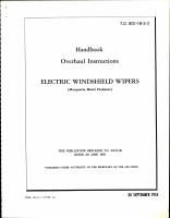 Overhaul Instructions for Electric Windshield Wipers