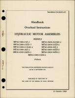 Overhaul Instructions for Hydraulic Motor Assemblies