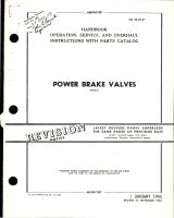 Operation, Service, and Overhaul Instructions with Parts Catalog for Power Brake Valves