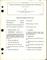 Overhaul Instructions with Illustrated Parts Breakdown for Shuttle Valve - A22