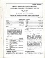 Overhaul Instructions with Parts Breakdown for Alternating-Current Motor - Part 46318