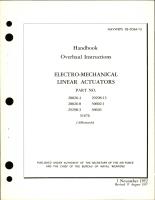 Overhaul Instructions for Electro-Mechanical Linear Actuators 