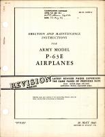 Erection and Maintenance Instructions for P-63E