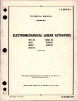 Overhaul for Electromechanical Linear Actuators - Parts 34622, 34622-1, and 34622-1-6 - Models ELA20-43, -44