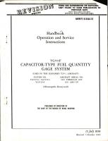 Operation and Service Instructions for Capacitor Type Fuel Quantity Gage System - YG551F 