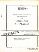 Erection and Maintenance Instructions for P-61C Airplanes