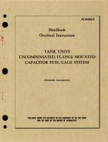 Handbook Overhaul Instructions for Tank Units, Uncompensated, Flange Mounted Capacitor Fuel Gage System