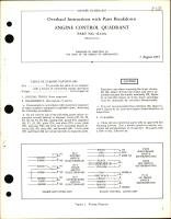 Overhaul Instructions with Parts Breakdown for Engine Control Quadrant PN 5L3294