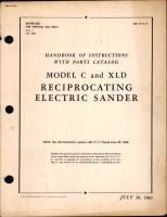 Instructions with Parts Catalog for Model C & XLD Reciprocating Electric Sander (Detroit Surfacing Machine), 