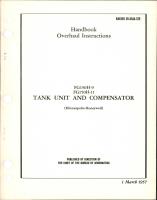 Overhaul Instructions for Tank Unit and Compensator - FG150H-9 and FG150H-11