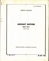 Parts Catalog for General Electric Aircraft Motors, Series 5BC21