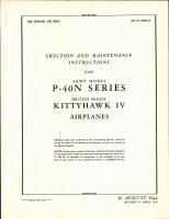 Erection & Maintenance Instructions for P-40N Series, Kittyhawk IV