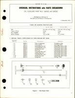 Overhaul Instructions with Parts for Oil Coolers - Parts 69092 and 69093