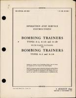 Operation and Service Instructions with Parts Catalog for Bombing Trainers 