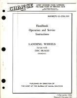 Operation and Service Instructions for Landing Wheels for use with Disc Brakes 