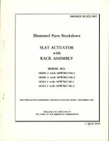 Illustrated Parts Breakdown for Slat Actuator with Rack Assembly 