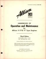 Operation and Maintenance for Allison V-1710 F Type Engines